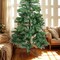 6ft PVC Evergreen Christmas Tree with Hinged Branches and Sturdy Metal Stand